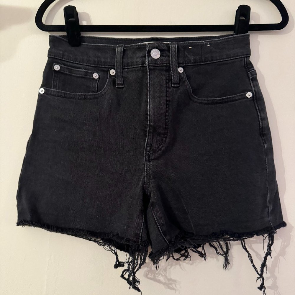 Madewell High Rise Denim Shorts | 25 | Black